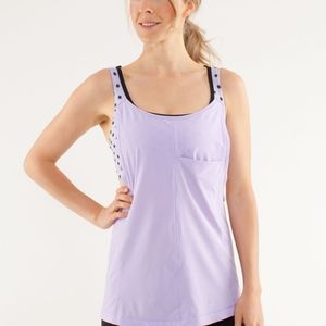 Lululemon Run for your money lilac high noon Sz 6